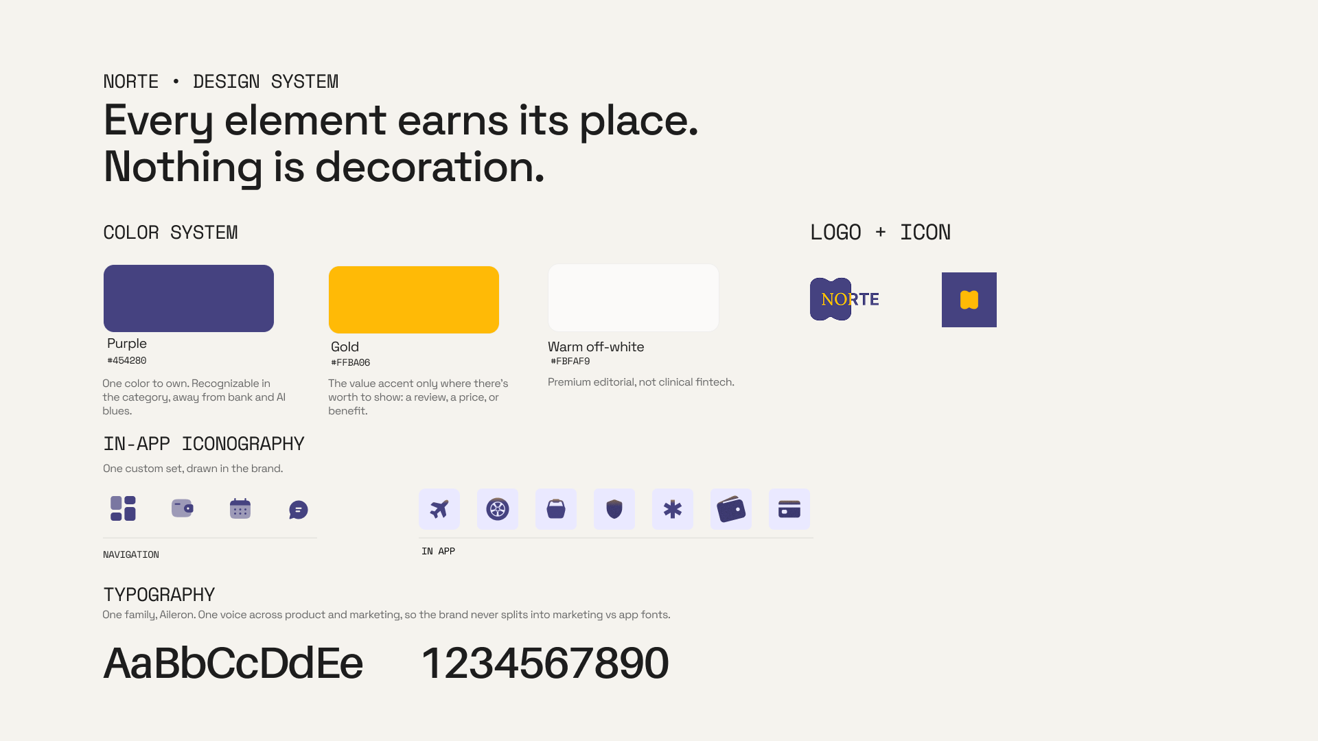 Every element placed with intention. Two decades of brand and creative thinking applied to one product. A system that keeps it feeling like one thing.
